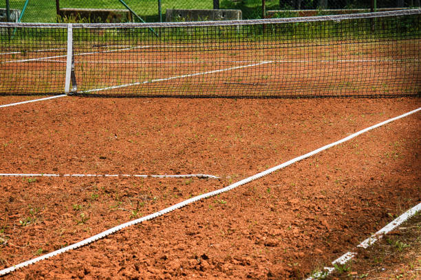 construction court de tennis terre battue à Aix-en-Provence